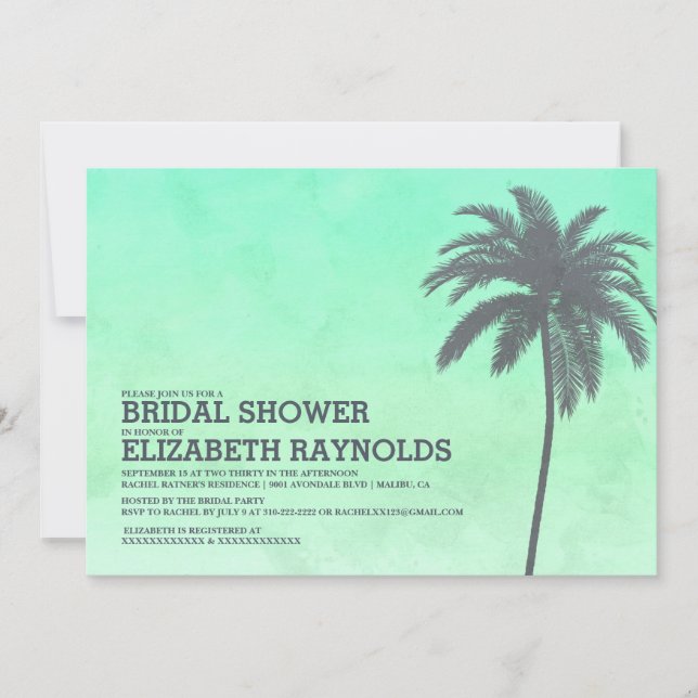 Invitations modernes de Fête de la mariée de (Devant)