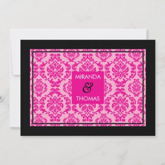INVITATIONS MODERNES DE MARIAGE :: couleurs damas