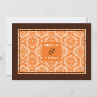 INVITATIONS MODERNES DE MARIAGE :: couleurs damass