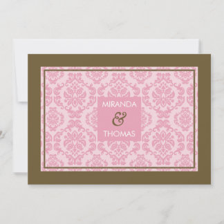 INVITATIONS MODERNES DE MARIAGE :: couleurs damass