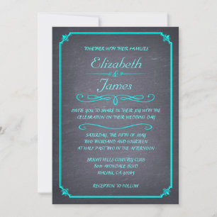 Invitations modernes de mariage de tableau