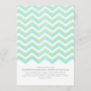 Invitations modernes de mariage de zigzag