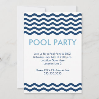 Invitations modernes de réception au bord de la