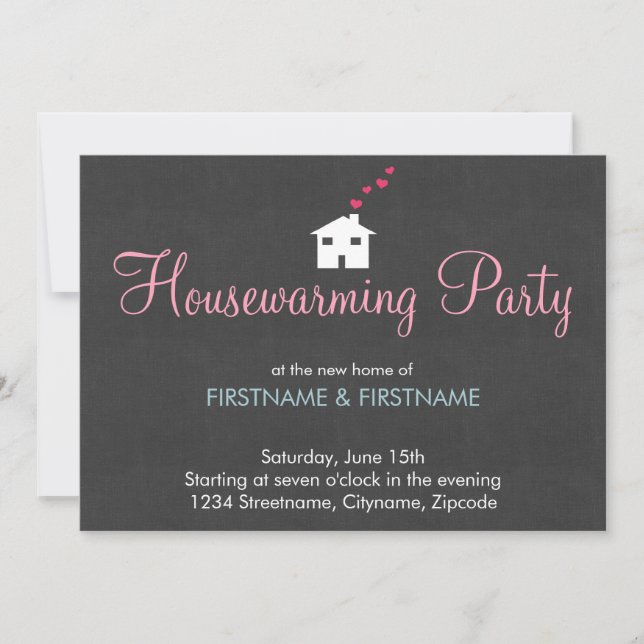 Invitations modernes simples de partie de (Devant)