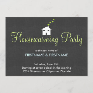 Invitations modernes simples de partie de