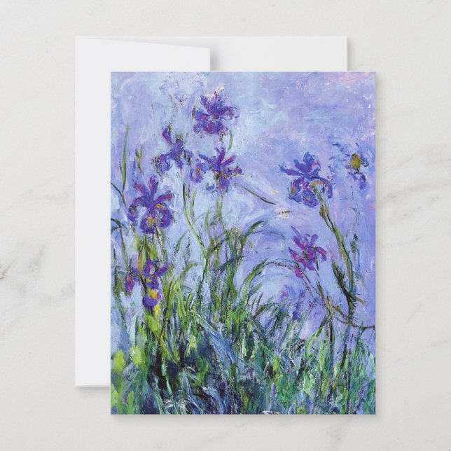Invitations Monet Lilac Irises (Devant)