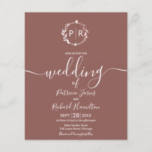 Invitations Monogramme Budget Wedding