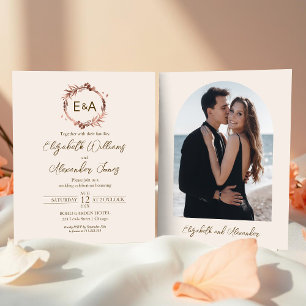 Invitations Monogramme Budget Wedding