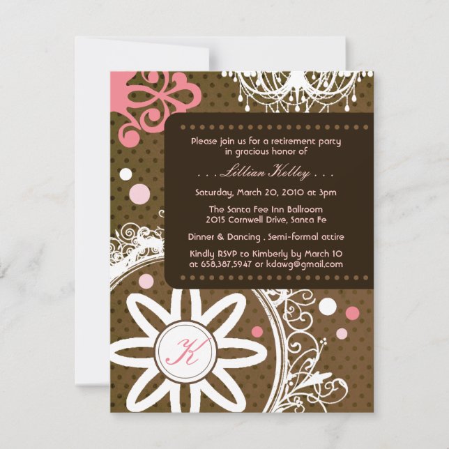 Invitations Monogrammes de luxe (Devant)