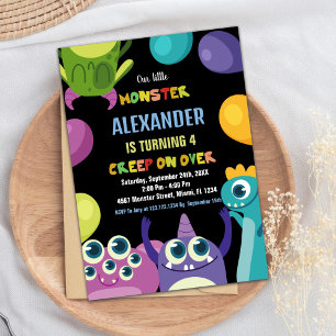 Invitations Monster Anniversaire, Monsters