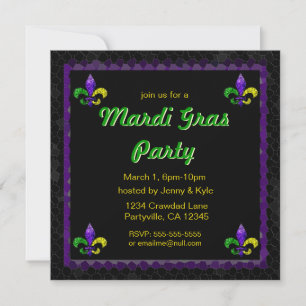 Invitations Mosaic Fleur-de-lis
