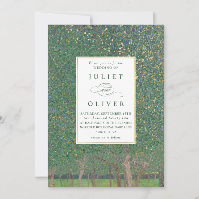 Invitations naturelles de mariage de Nouveau (Devant)