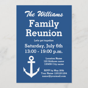 Invitations nautiques de partie de réunion de