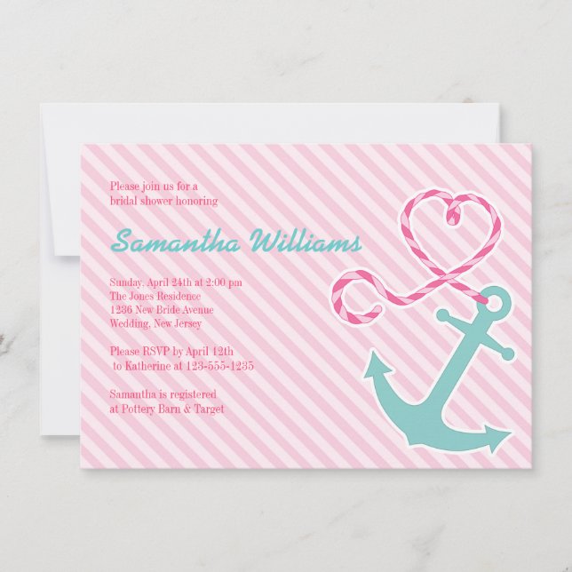 Invitations nautiques mignonnes de Fête de la (Devant)