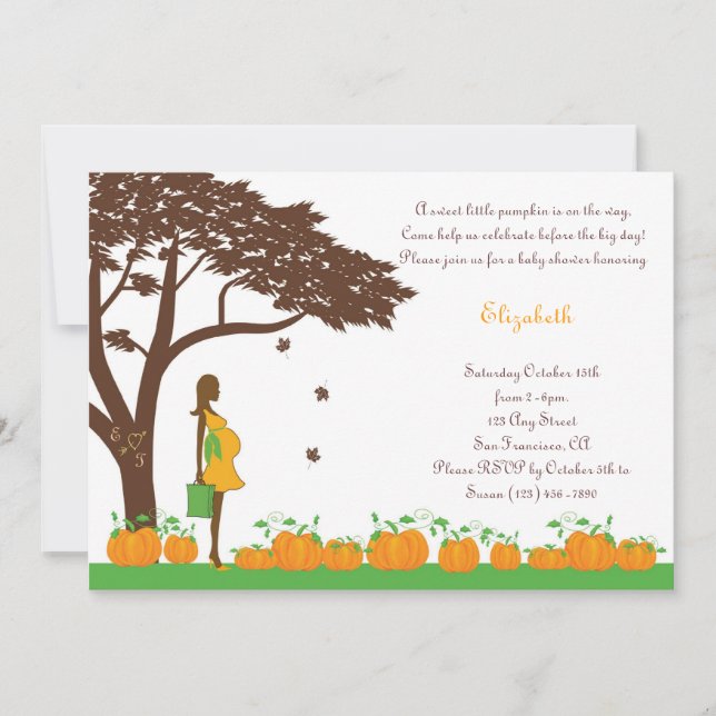 Invitations neutres de baby shower (Devant)