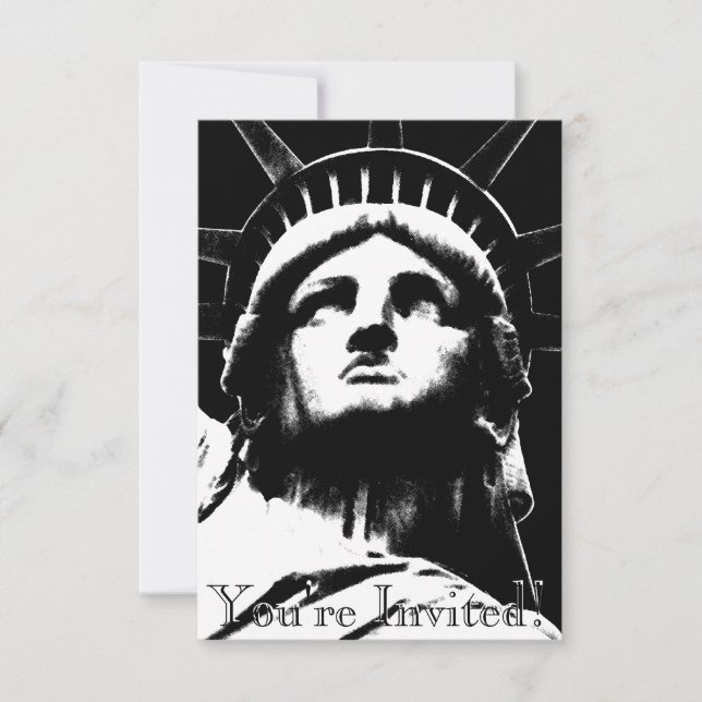 Invitations New York personnalisées New York RSVP (Devant)