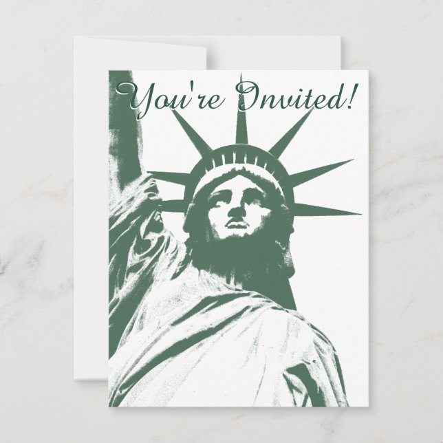 Invitations New York personnalisées New York RSVP (Devant)