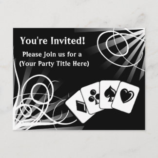 Invitations noires de coutume de remous
