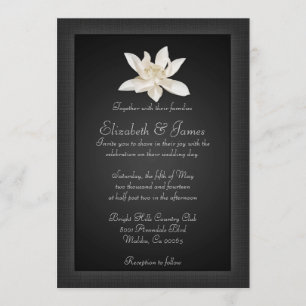 Invitations noires de mariage