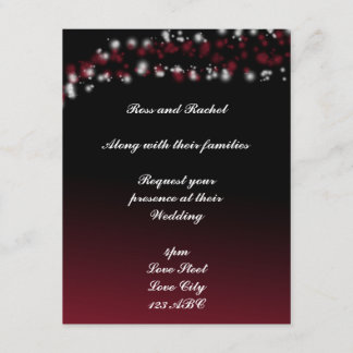 Invitations noires et rouges