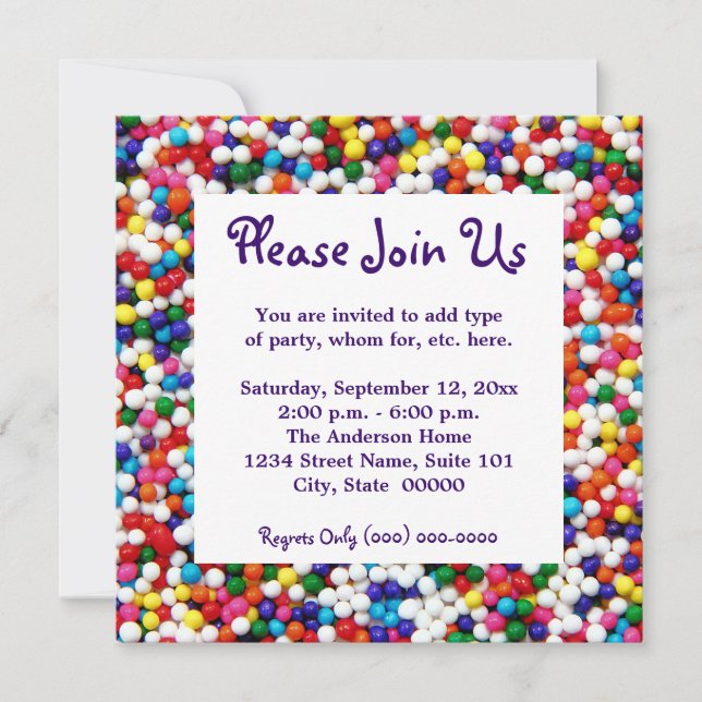 Invitations non pareils (Devant)
