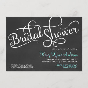 Invitations nuptiales de wedding shower de tableau