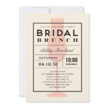 Invitations nuptiales modernes de brunch