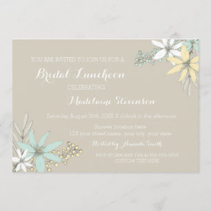 Invitations nuptiales rustiques florales de