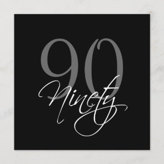Invitations officielles de Black Grey 90e annivers