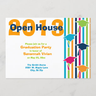 Invitations Open House de la fête de graduation