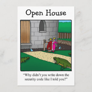 Invitations Open House Humour Party