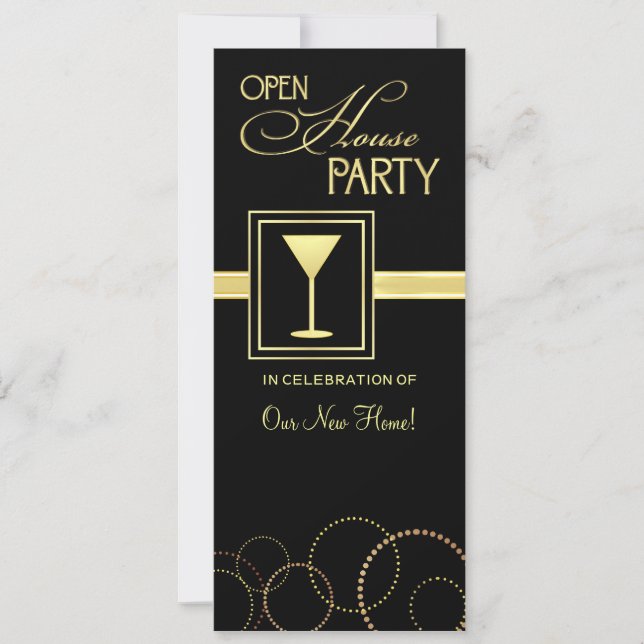 Invitations Open House Party (Devant)
