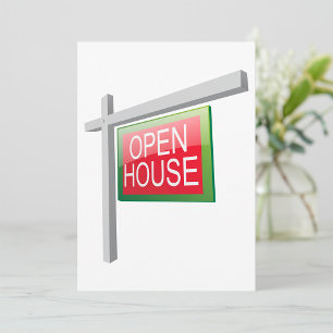 Invitations Open House Sign