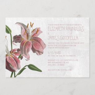 Invitations orientales de mariage de lis