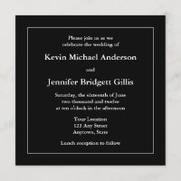 Invitations ou annonces de Carrés noirs et blancs