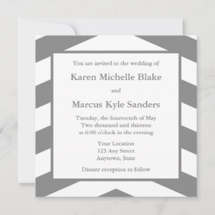 Invitations ou annonces de mariage de Carrés gris