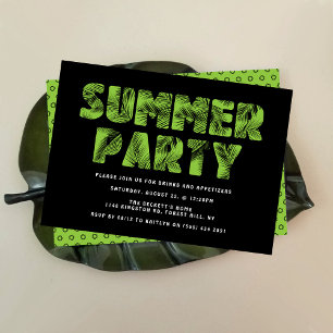 Invitations Palm Leaf Summer Party