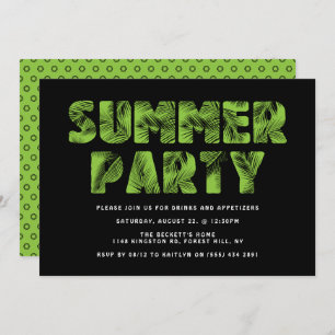 Invitations Palm Leaf Summer Party