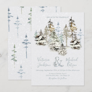 Invitations parfaites à mariage dans la forêt de n