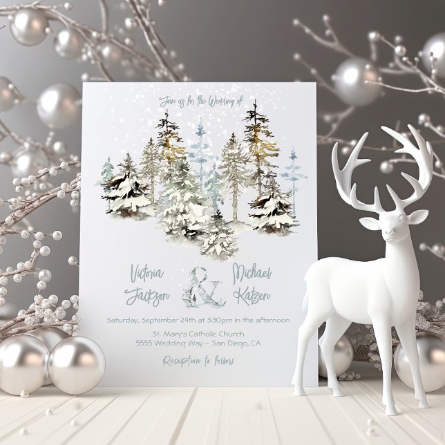 Invitations parfaites à mariage dans la forêt de n (Créateur téléchargé)
