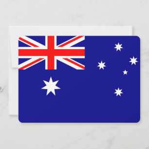 Invitations patriotiques avec drapeau australien