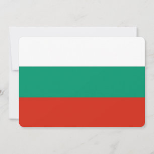 Invitations patriotiques avec drapeau de Bulgarie