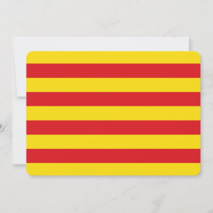 Invitations patriotiques avec Drapeau de Catalogne