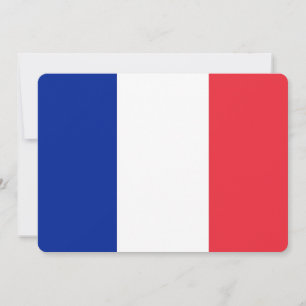 Invitations patriotiques avec drapeau de France