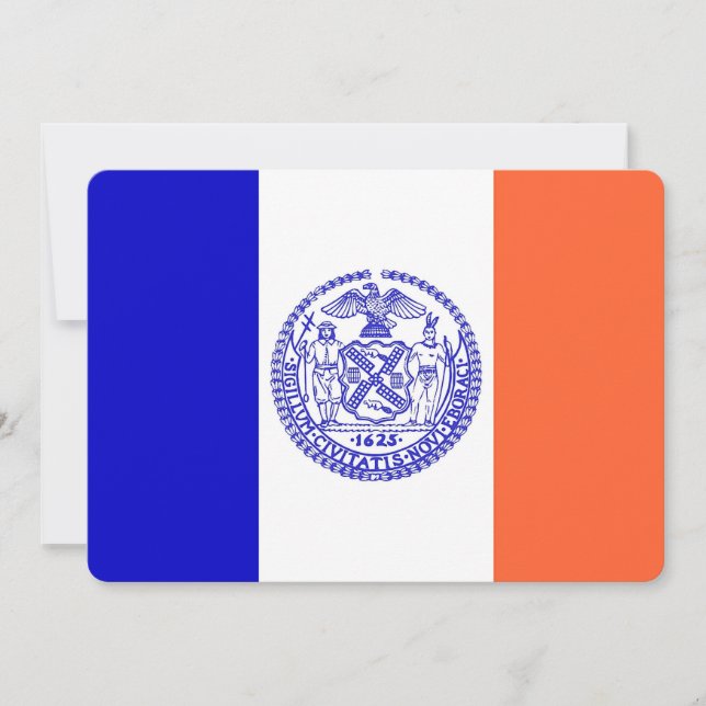 Invitations patriotiques avec Drapeau de New York (Devant)