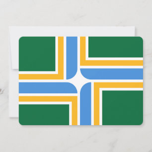 Invitations patriotiques avec drapeau de Portland