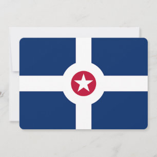 Invitations patriotiques avec Drapeau d'Indianapol