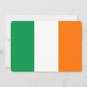 Invitations patriotiques avec drapeau d'Irlande