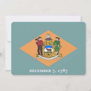 Invitations patriotiques avec Drapeau du Delaware