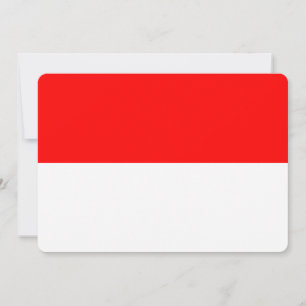 Invitations patriotiques avec drapeau indonésien